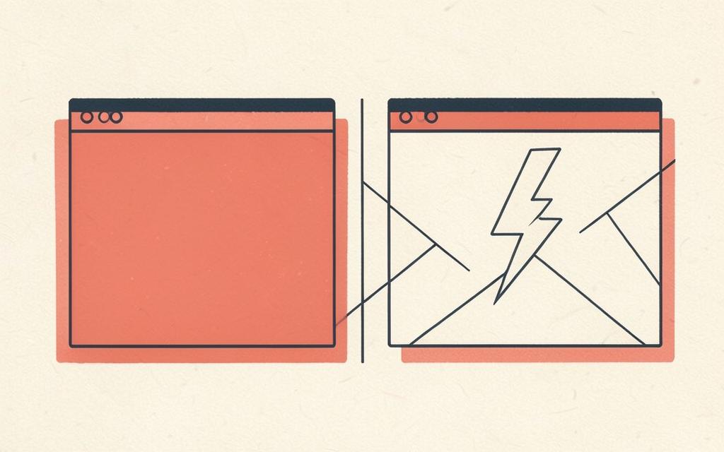 Illustration comparing Lovable with Bolt