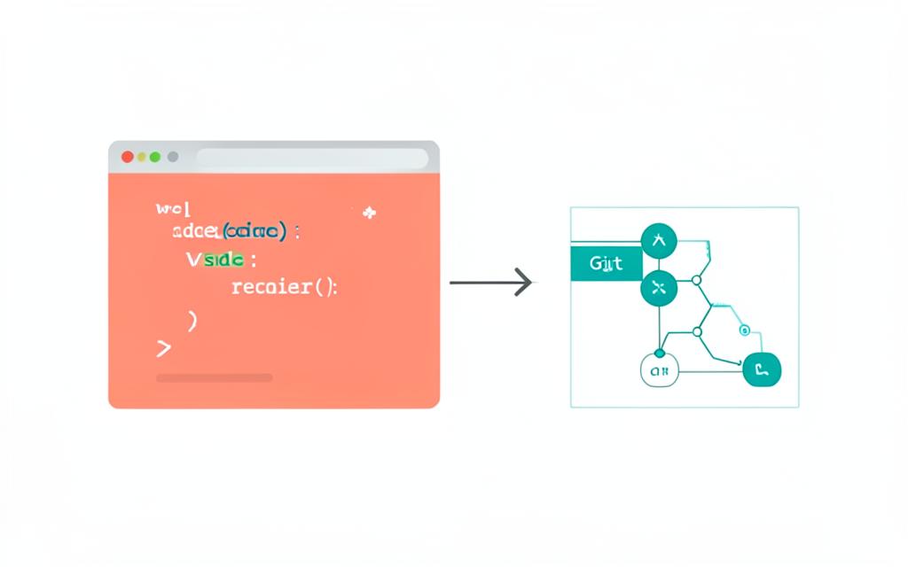 Diagram of Lovable code syncing two ways with a GitHub repository and its branches