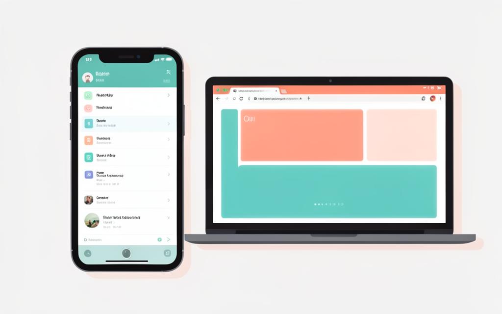 A Lovable-built app previewed side by side on a phone and in a desktop browser
