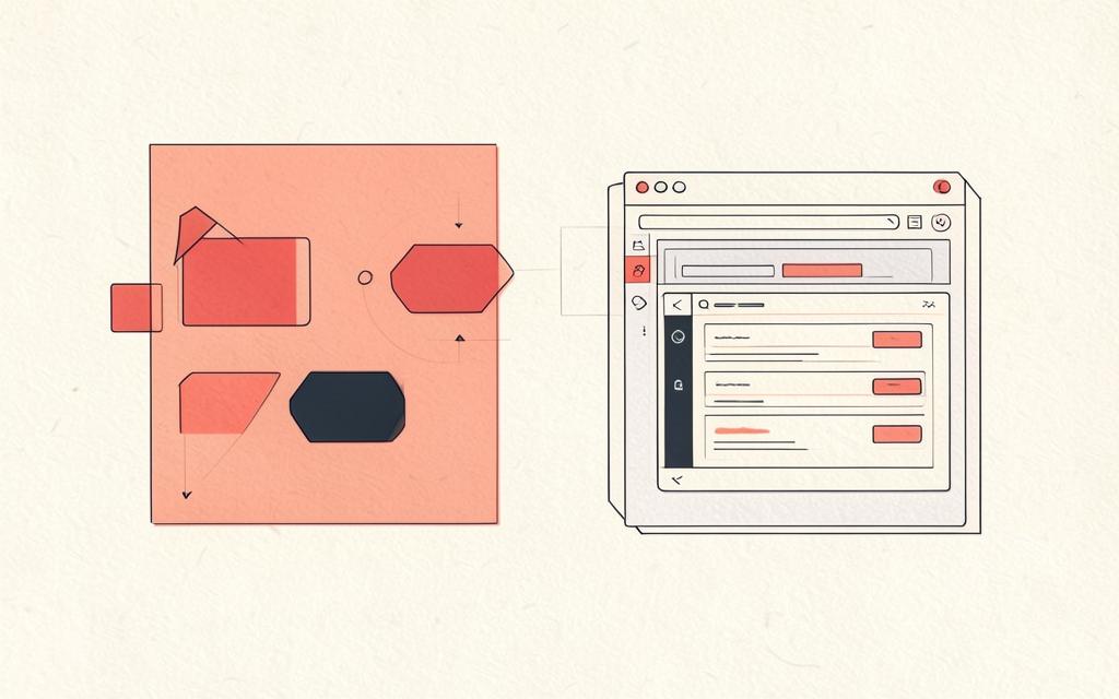 Illustration comparing Lovable with v0